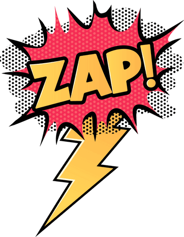 dynamic comic zap text with bold lightning on transparent background - Download Free Stock Videos Pikwizard.com