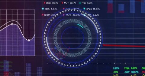 Futuristic Digital Financial Data and Analytics Interface - Download Free Stock Images Pikwizard.com