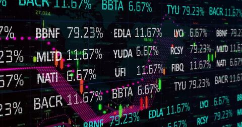 Dynamic Stock Market Display with Real-Time Financial Data - Download Free Stock Images Pikwizard.com