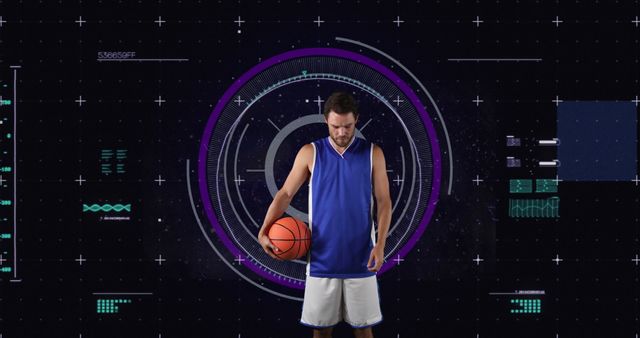 High-Tech Analysis of Basketball Player - Download Free Stock Images Pikwizard.com