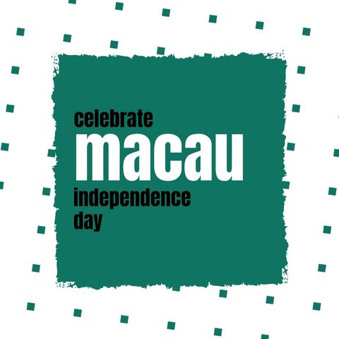 Celebrate Macau Independence Day Creative Design