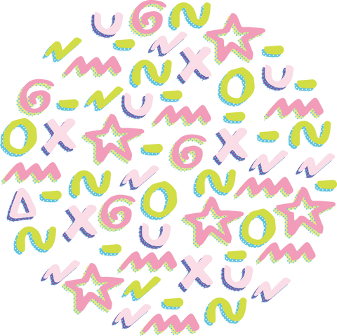 colorful transparent text pattern with various symbols - Download Free Stock Videos Pikwizard.com