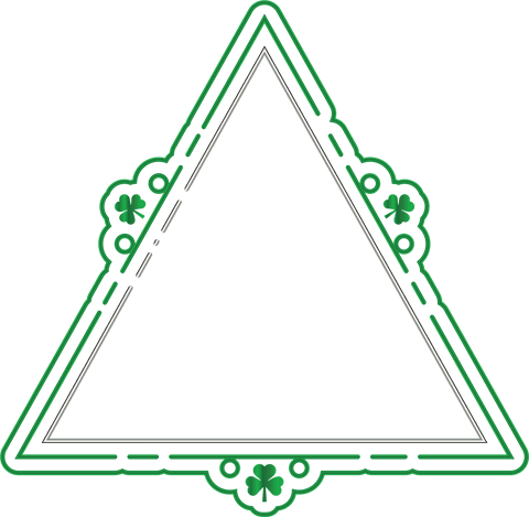 transparent green triangle with shamrocks for st patrick's day - Download Free Stock Videos Pikwizard.com
