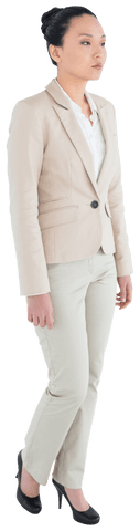 focused businesswoman looking away on transparent background - Download Free Stock Videos Pikwizard.com