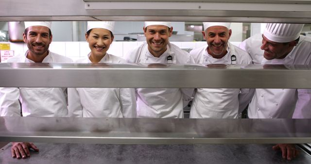 Happy Chefs Smiling in a Professional Kitchen - Download Free Stock Images Pikwizard.com