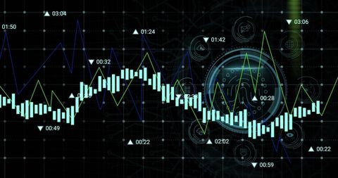 Futuristic Data Processing Animation with Media Icons - Download Free Stock Images Pikwizard.com