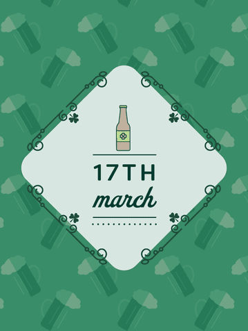Transparent design celebrating st. Patrick's day march 17 with decorative elements