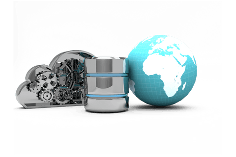 transparent cloud computing database server with earth globe - Download Free Stock Videos Pikwizard.com