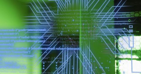 Futuristic Data Processing Over Digital Circuits Background - Download Free Stock Images Pikwizard.com