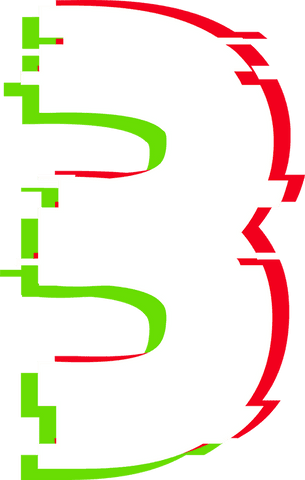 Glitch Effect Number Three with Neon Green and Red Outline - Download Free Stock Videos Pikwizard.com