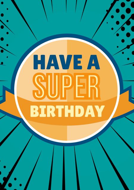 Comic Book Style Super Birthday Wishes Greeting Card - Download Free Stock Videos Pikwizard.com