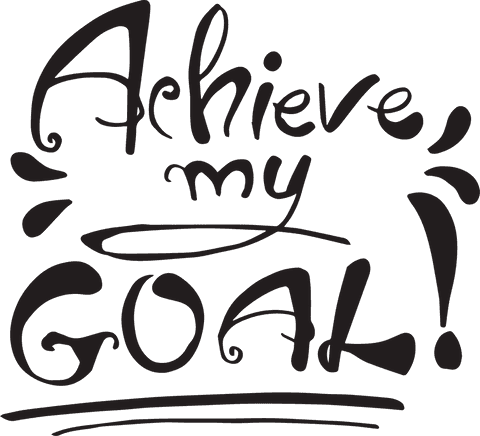 achieve my goal handwritten illustration on transparent background - Download Free Stock Videos Pikwizard.com