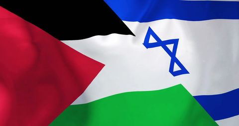 Flags of Israel and Palestine Symbolizing Conflict and Hope - Download Free Stock Images Pikwizard.com