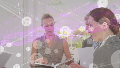 Business Team Engaging in Digital Innovation and Connectivity