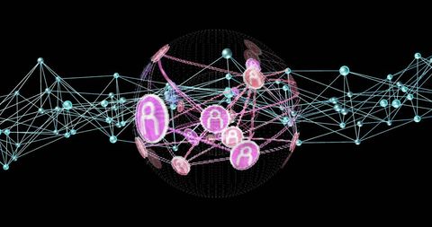 Abstract Digital Network with Globe Connections - Download Free Stock Images Pikwizard.com