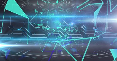 Digital Data Network with Abstract Connections - Download Free Stock Images Pikwizard.com