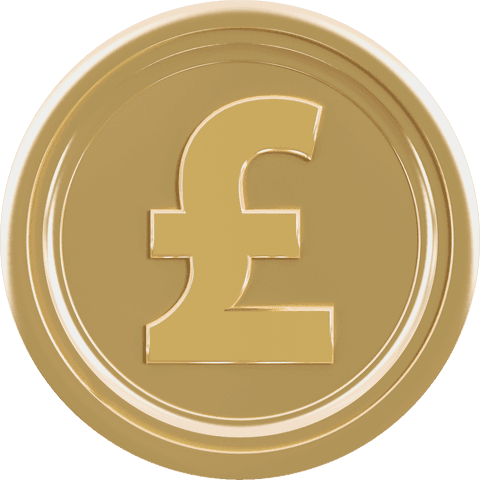 golden coin with pound symbol on transparent background - Download Free Stock Videos Pikwizard.com