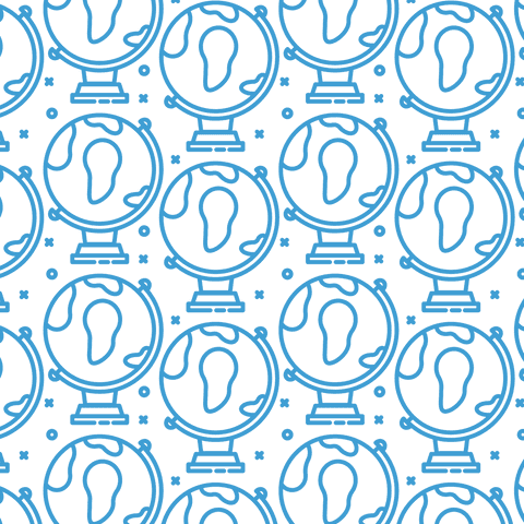 blue globe pattern repeating educational transparent theme - Download Free Stock Videos Pikwizard.com