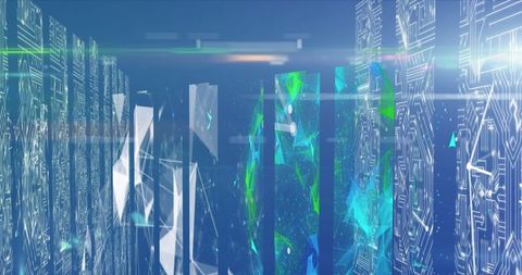 Futuristic Digital Circuit Network Visualization - Download Free Stock Images Pikwizard.com