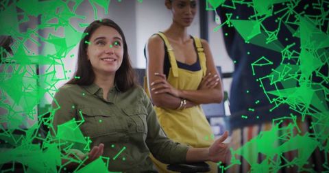 Presenting Collaborative Team Interacting with Augmented Reality Interface in Open Office