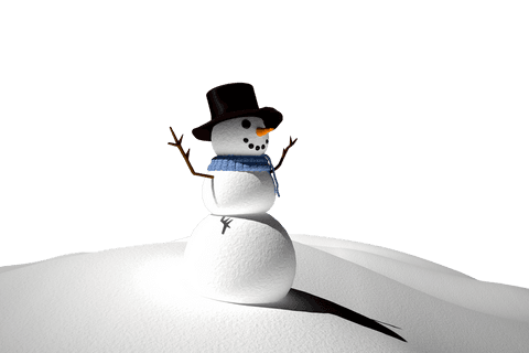 transparent digital snowman illustration with scarf and hat - Download Free Stock Videos Pikwizard.com
