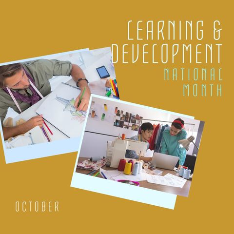 creative learning and development month in october - Download Free Stock Templates Pikwizard.com
