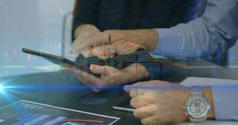 Collaborative Financial Data Analysis with Digital Tools - Download Free Stock Images Pikwizard.com