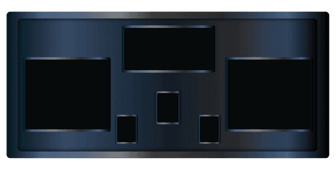 sleek multi-screen dashboard panel on transparent background - Download Free Stock Videos Pikwizard.com