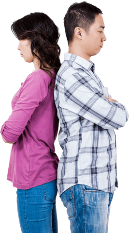 Ticked-off Couple Isolated on Transparent Background - Download Free Stock Videos Pikwizard.com