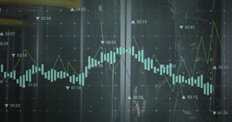 Tech Growth Analysis with Dynamic Data Visualization - Download Free Stock Images Pikwizard.com