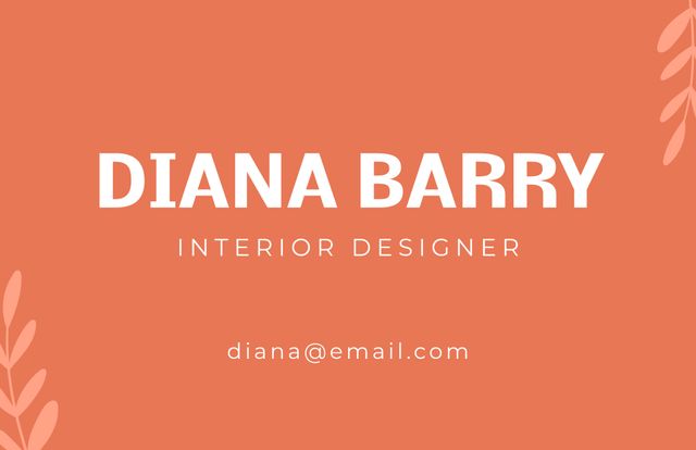 Business card template ideal for interior designers looking for a professional and stylish way to present contact information. Features a warm, minimalist design with elegant typography. Perfect for creatives in branding and marketing to showcase professionalism and attention to detail.