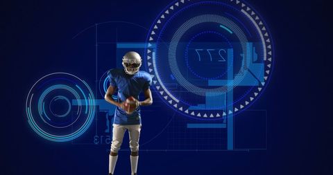 Virtual interface and american football player technology