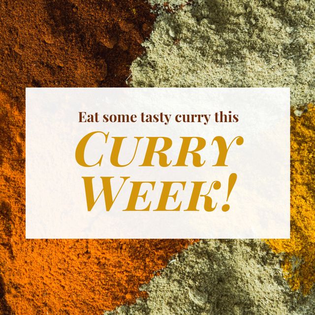 National Curry Week Spice Background Celebration Poster - Download Free Stock Templates Pikwizard.com