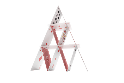 transparent 3d model of card house pyramid - Download Free Stock Videos Pikwizard.com