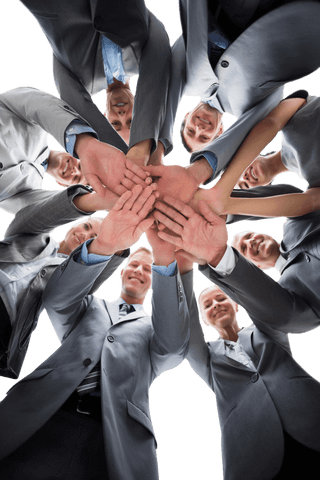 Transparent Diverse Business Team Unit Together Cutting Aspect - Download Free Stock Videos Pikwizard.com