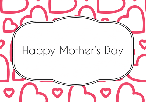 Happy Mother's Day Card with Heart Pattern on Transparent Background - Download Free Stock Videos Pikwizard.com