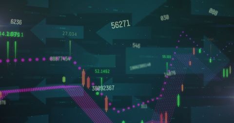 Digital Graph Showing Data Processing on Dark Tech Background - Download Free Stock Images Pikwizard.com