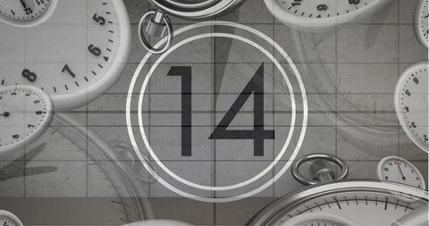 Retro Cinema Countdown with Clocks and Watches - Download Free Stock Images Pikwizard.com