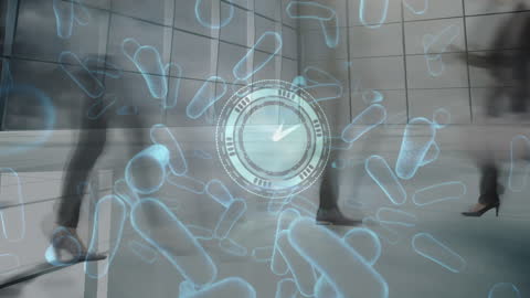 Business and Time Integration with Bacteria Animation