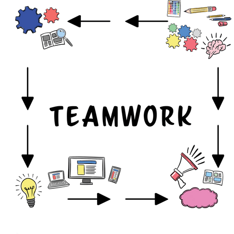 Teamwork and Creative Digital Media Network on Transparent Background - Download Free Stock Videos Pikwizard.com