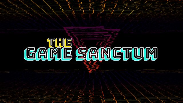Retro Futuristic The Game Sanctum Text with Abstract Grid Pattern - Download Free Stock Videos Pikwizard.com
