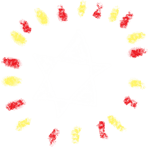 transparent chalk star with vivid dots forming circular border - Download Free Stock Videos Pikwizard.com