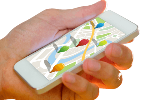 transparent mobile gps routing on smart device concept - Download Free Stock Videos Pikwizard.com