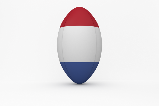 Transparent French Flag Rugby Ball on White Background - Download Free Stock Videos Pikwizard.com