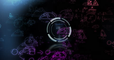 Dynamic Digital Clock with Data and Formulas Overlay