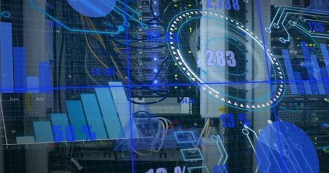 Digital Data Processing With Server Connections - Download Free Stock Images Pikwizard.com