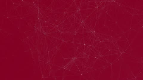 Network Connections in Red Abstract Background