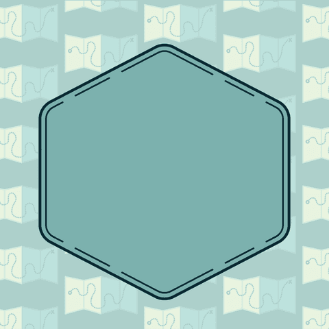 Transparent Hexagon Sign Over Pattern of Maps Background - Download Free Stock Videos Pikwizard.com