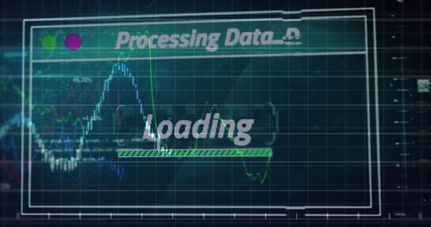 Digital Data Processing with Futuristic Interface and Loading Bar - Download Free Stock Images Pikwizard.com