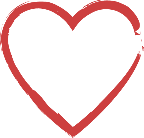 red heart outline with blank space on transparent background - Download Free Stock Videos Pikwizard.com